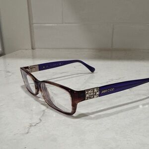 Jimmy Choo Purple and Brown Eyewear